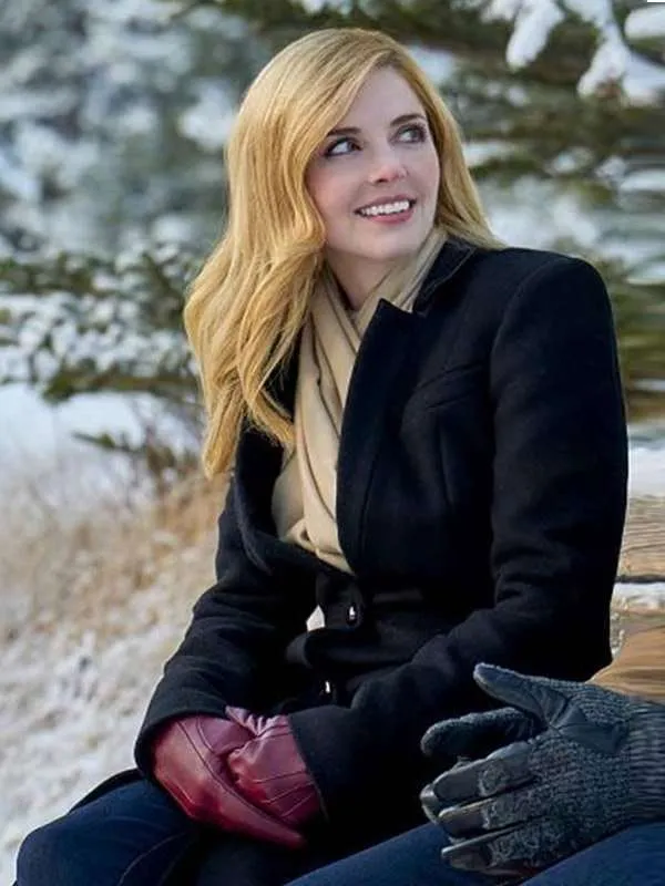 Snowkissed Jen Lilley Black Coat - New American Jackets