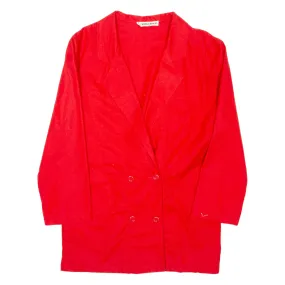 SONIA RYKIEL Womens Blazer Coat Red L