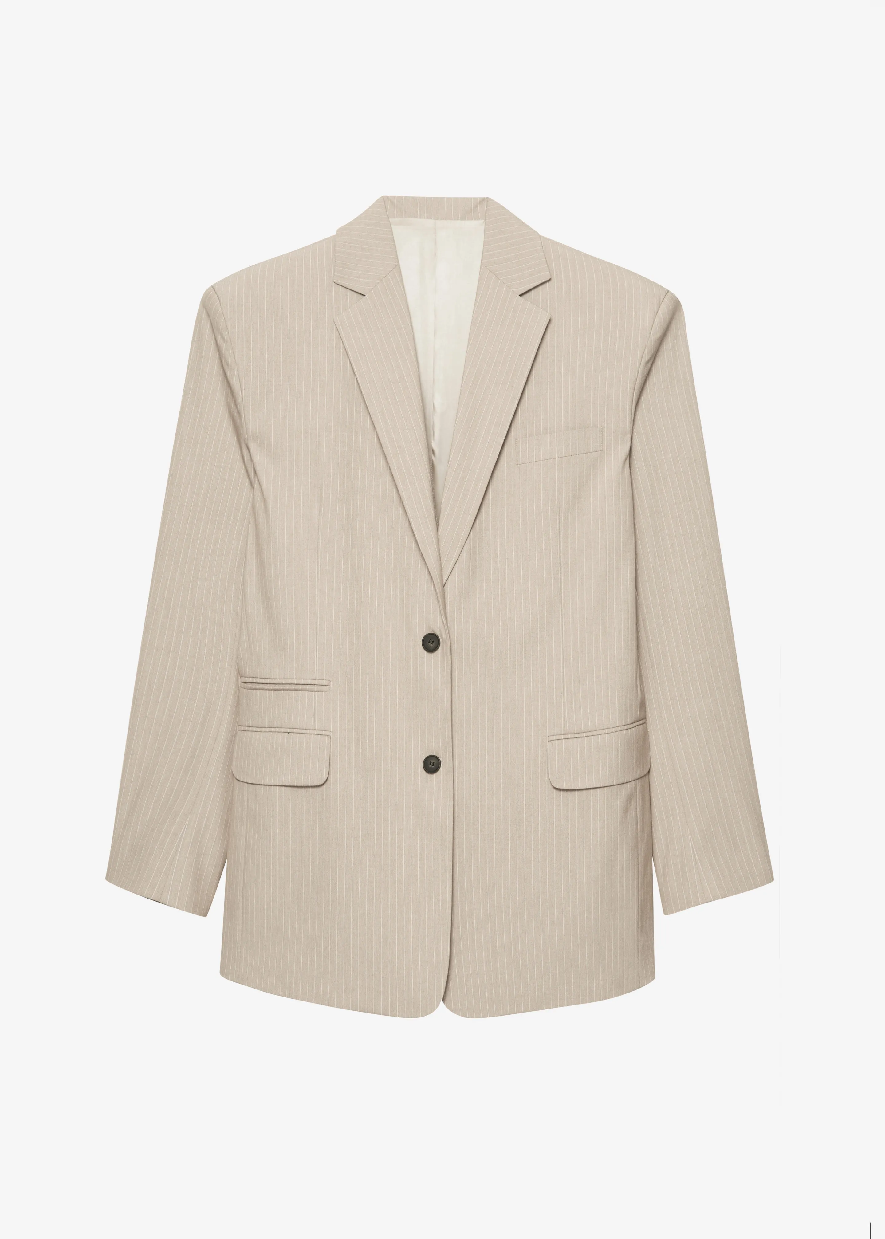 Stasia Blazer - Beige Stripe