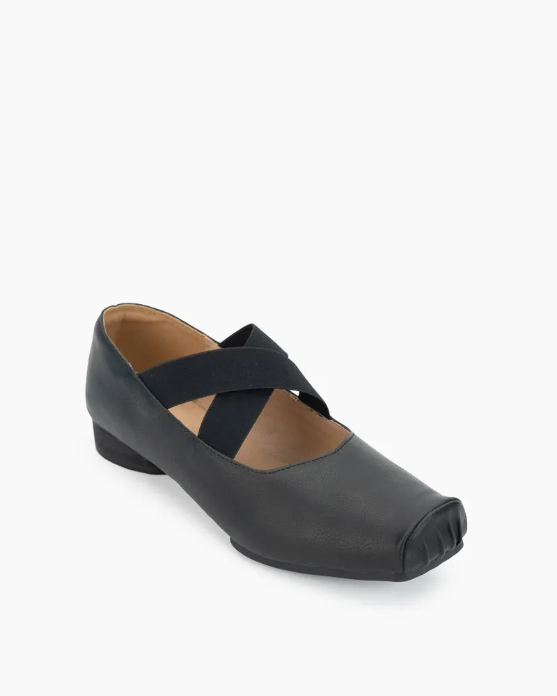 Stretchy Crisscross Strap Comfortable Ballet Flats