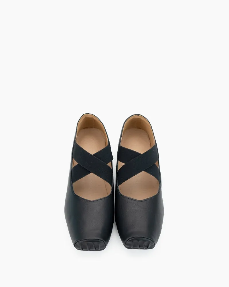 Stretchy Crisscross Strap Comfortable Ballet Flats