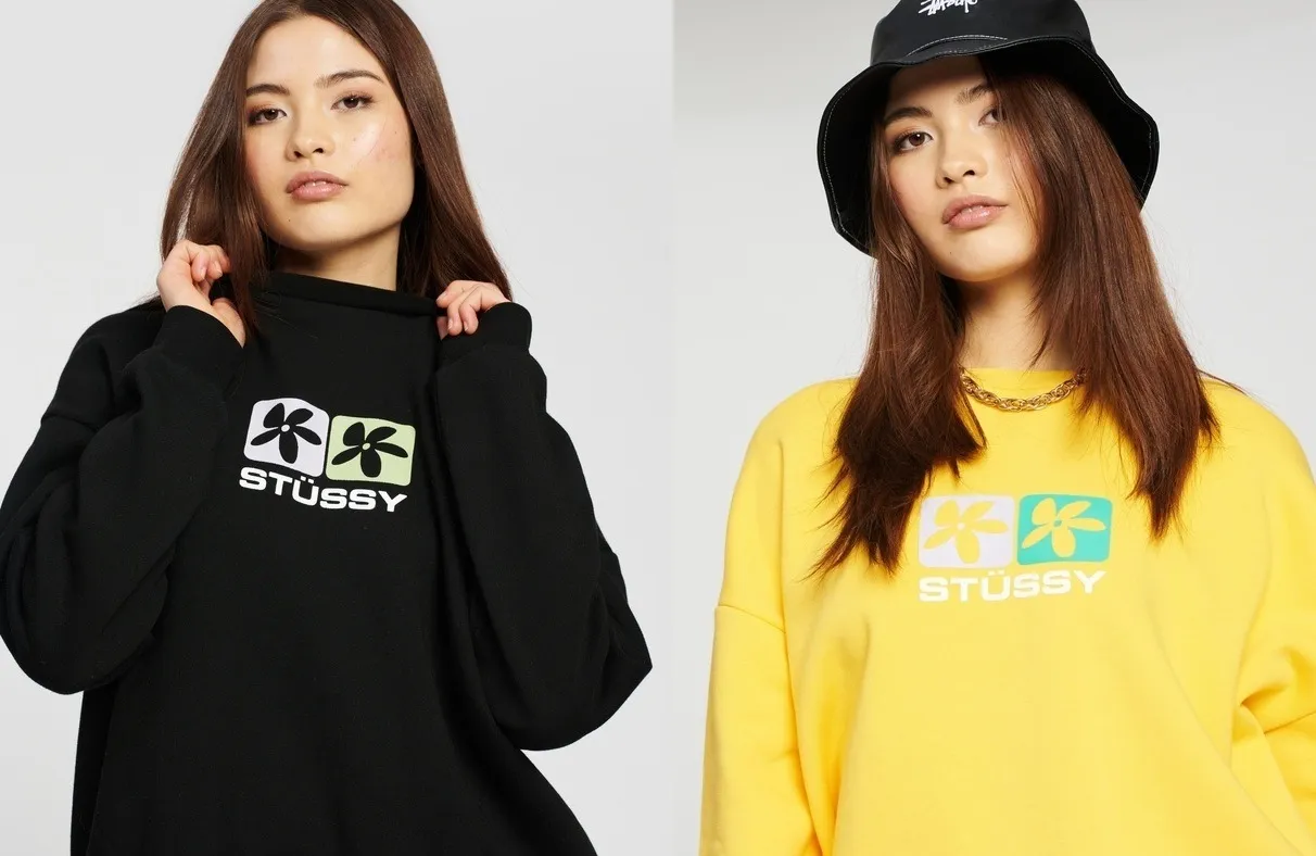 STUSSY  |Cotton Logo Skater Style Hoodies & Sweatshirts