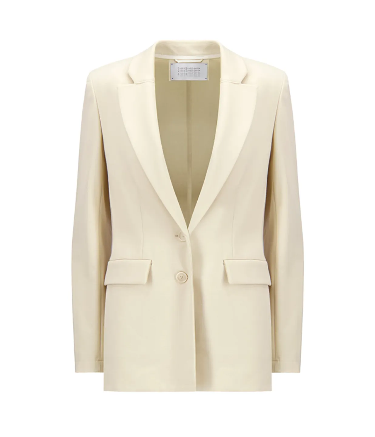 Tailored Techno Viscose Blazer in Ivory