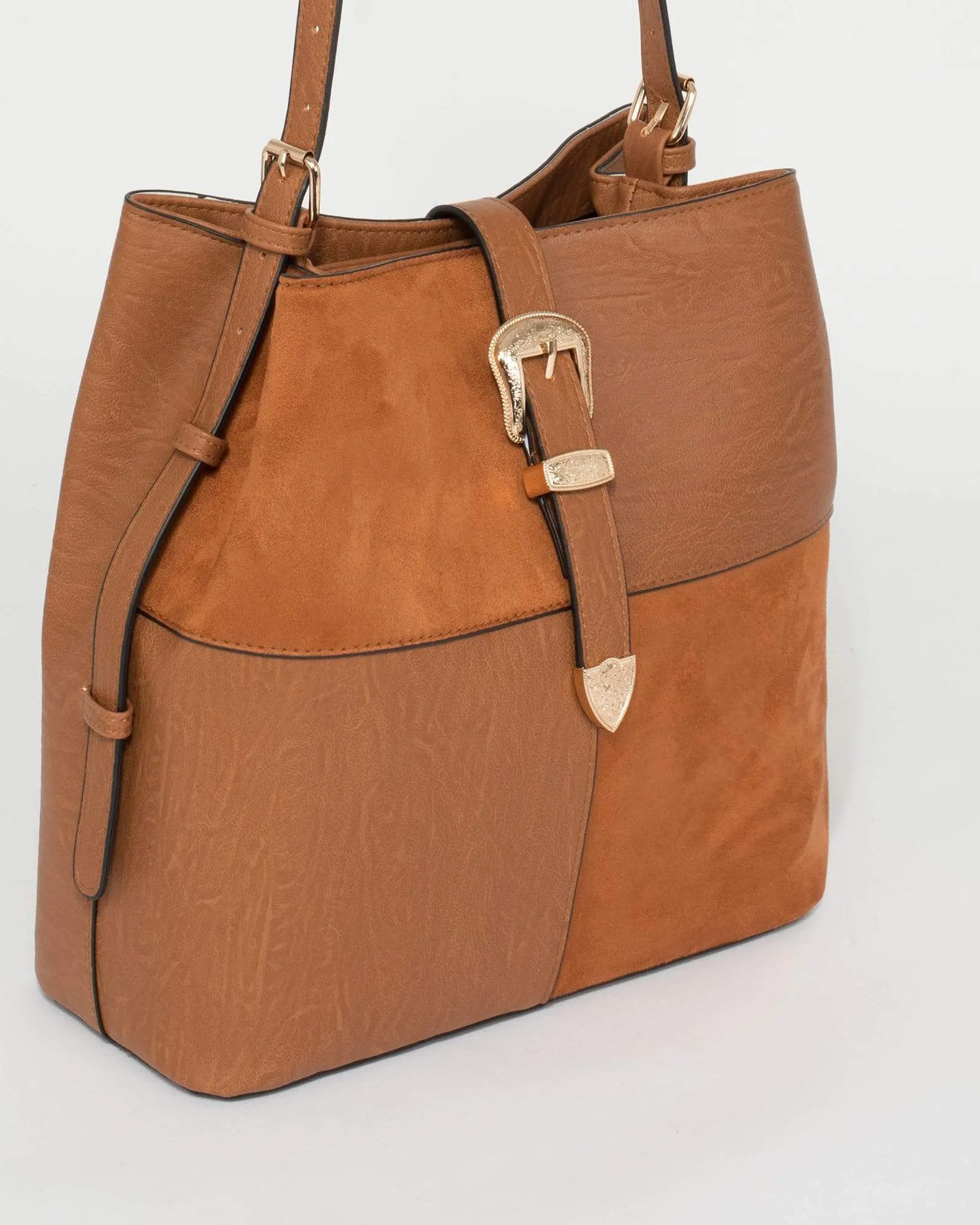 Tan Willow Western Tote Bag