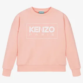 Teen Girls Pink Cotton Sweatshirt