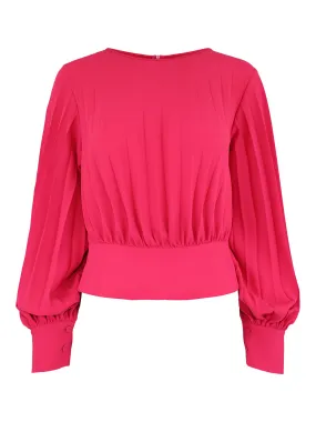 THEO Idalia Pleated Blouse (More Colors)