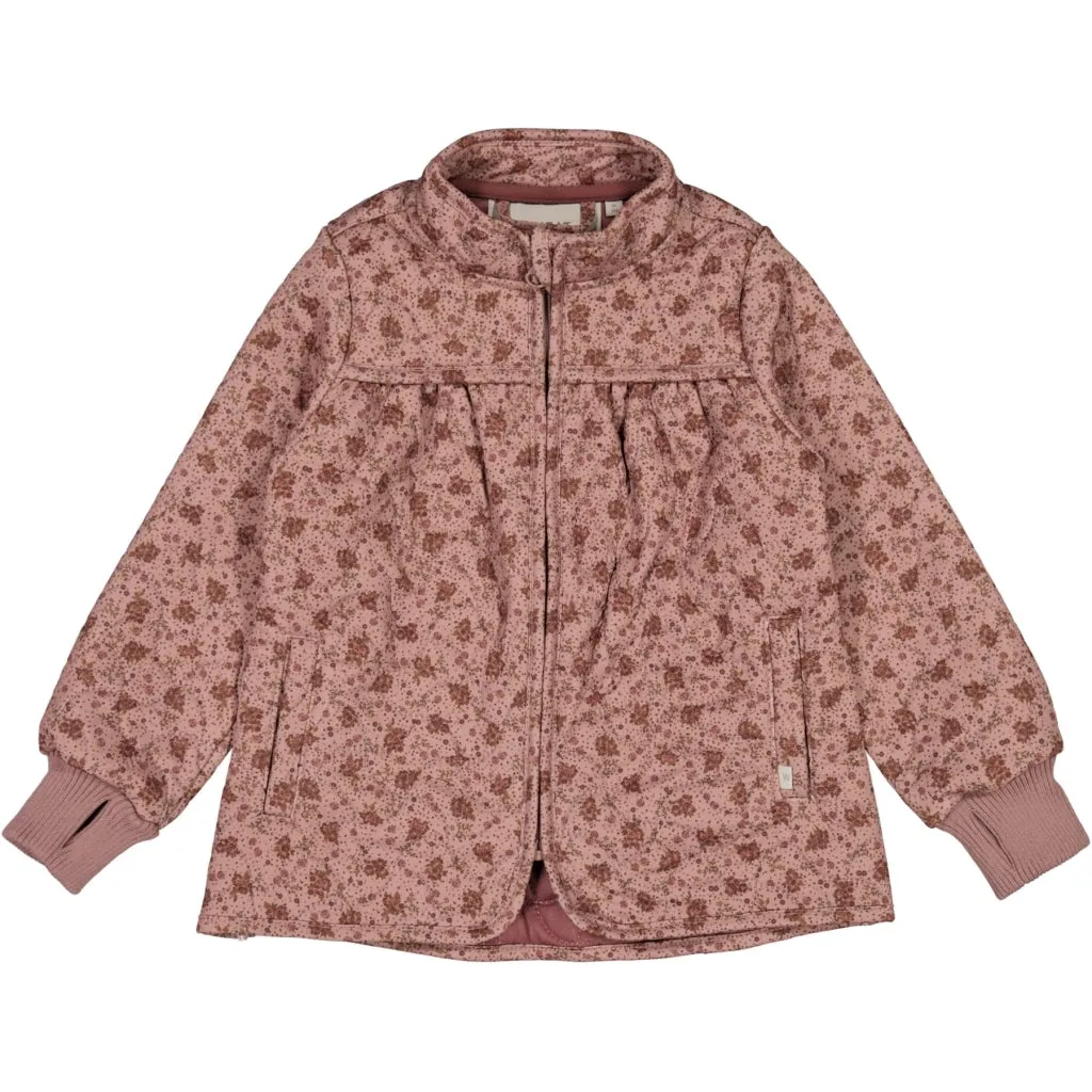 Thermo Jacket Thilde - wood rose flowers