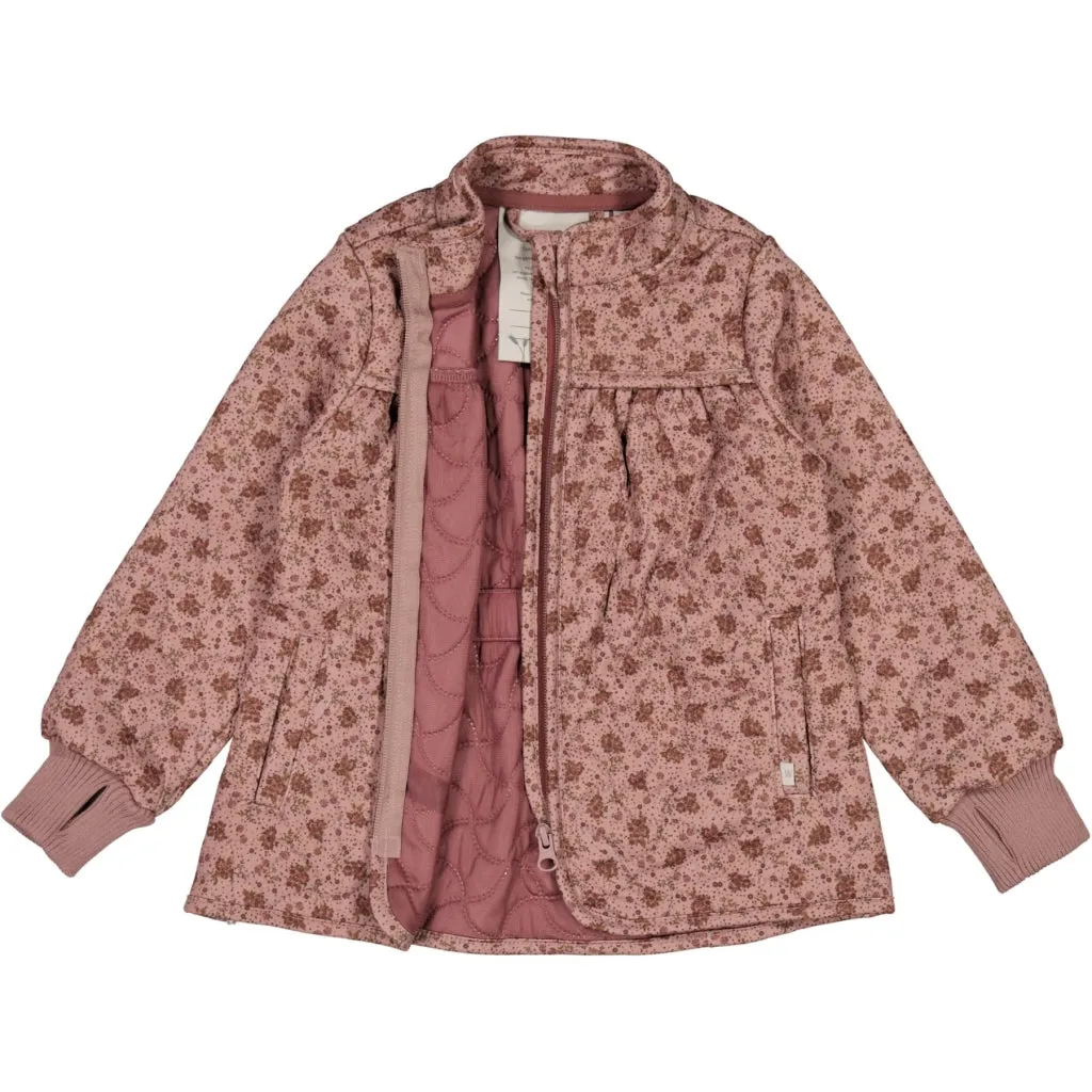 Thermo Jacket Thilde - wood rose flowers