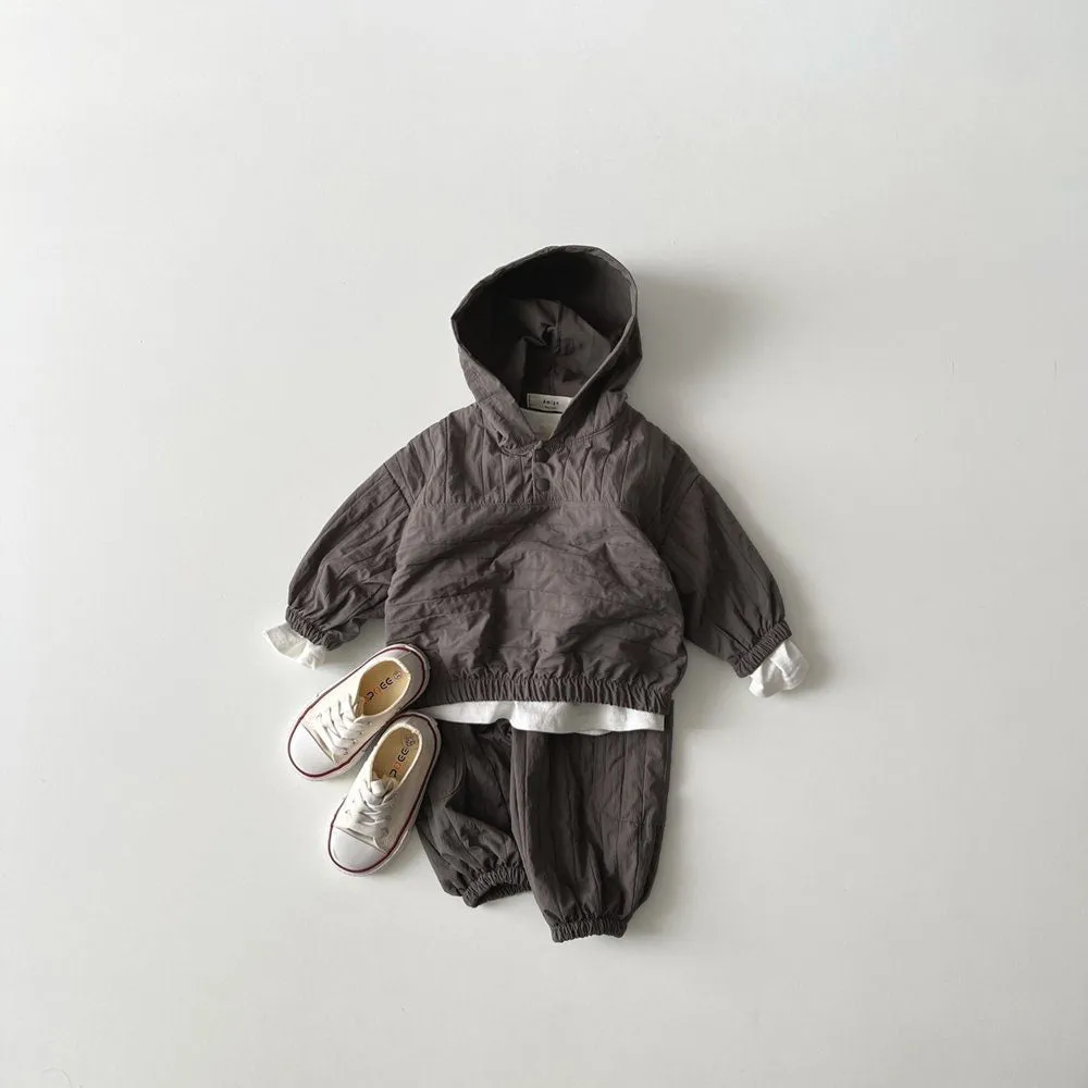 Toddler Button Anorak Hoodie (1-6y) - 3 Colors