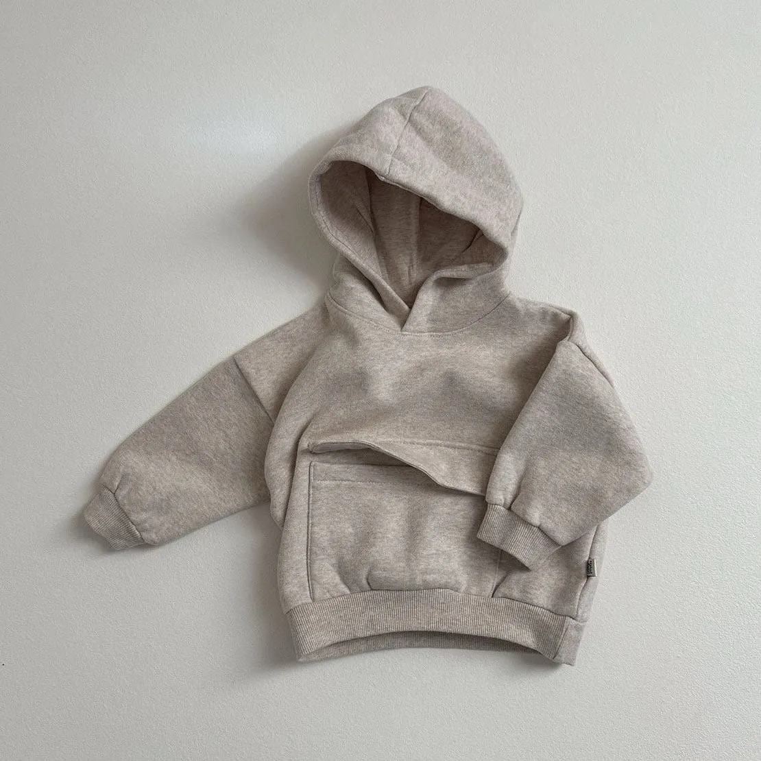 Toddler W24 Brushed Fabric Kangaroo Pocket Hoodie (10m-4y) - 2 Colors