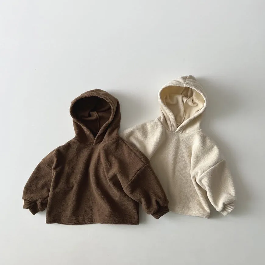 Toddler W24 Brushed Warm Textured Hoodie (1-6y) - 2 Colors