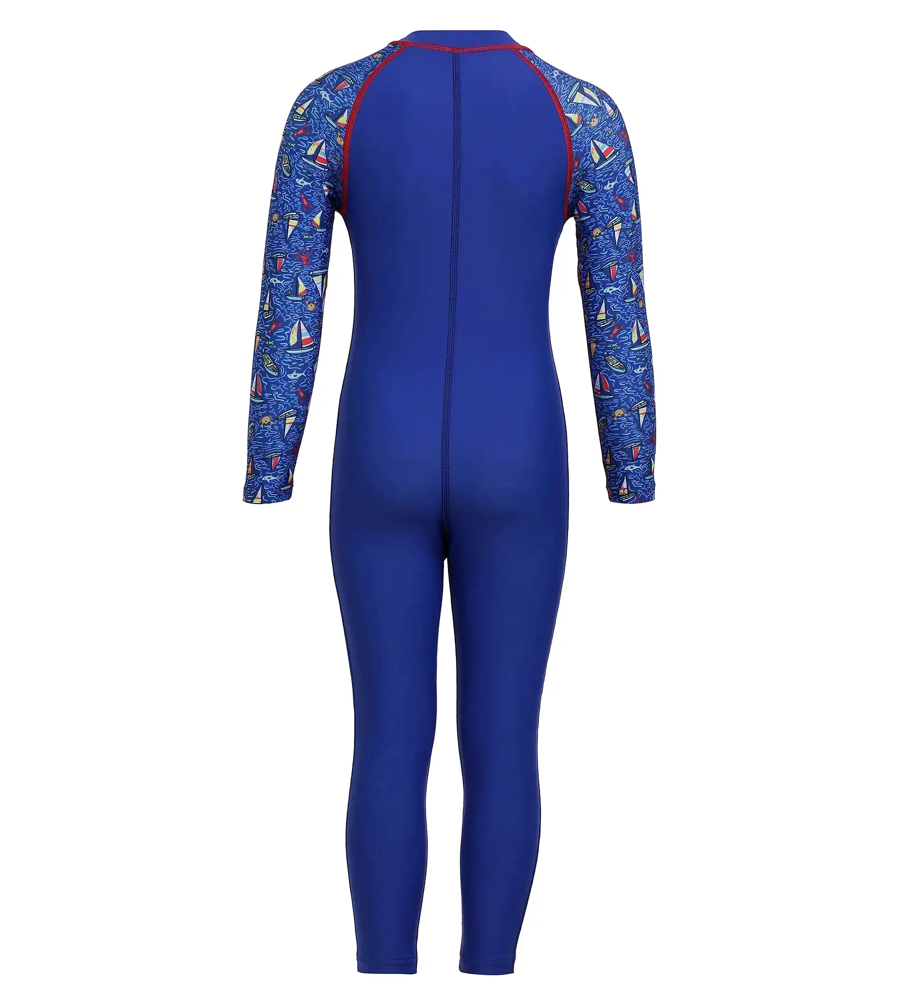 Tot's Endurance Printed All In One Suit - True Cobalt  &  Picton Blue