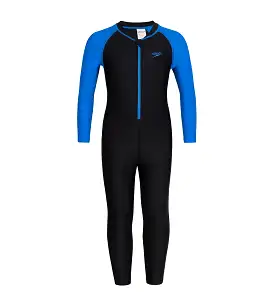 Tots Unisex Endurance All in one suit - Black & Bondi Blue