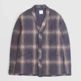 ts(s) Quilted Kimono Plaid Wool Jacket