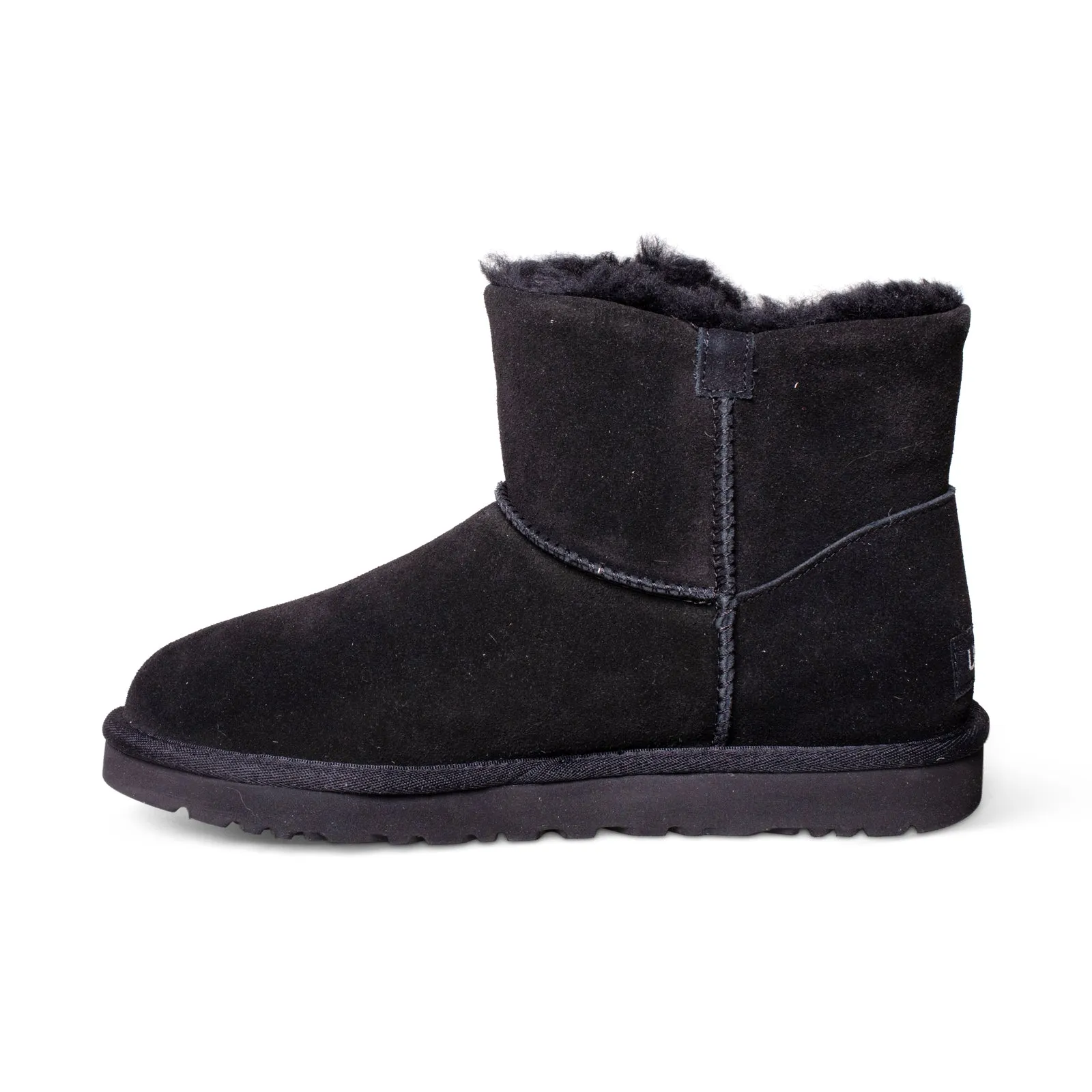 UGG Mini Bailey Button Crystals Black Boots - Women's