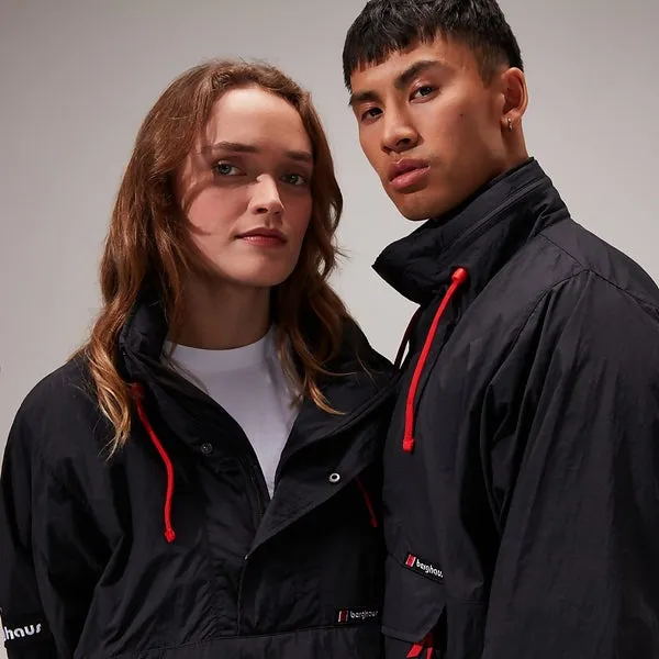 Unisex Single Point Wind Smock Jackets - Black