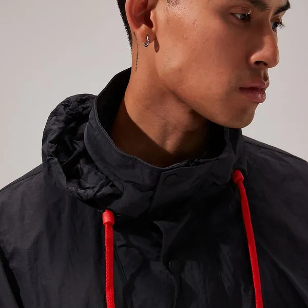 Unisex Single Point Wind Smock Jackets - Black