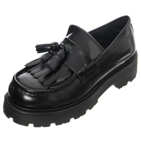 VAGABOND Womens Cosmo 2.0 Cow Leather Black Loafer Shoes