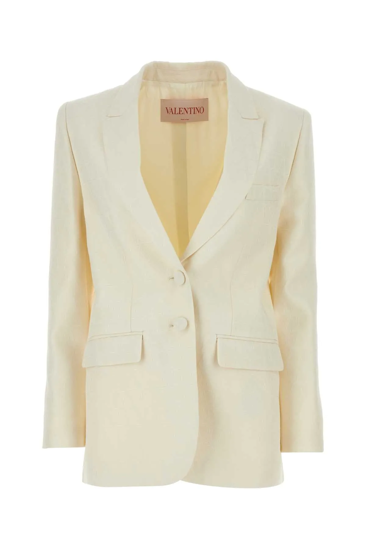 Valentino Garavani Ivory Crepe Blazer