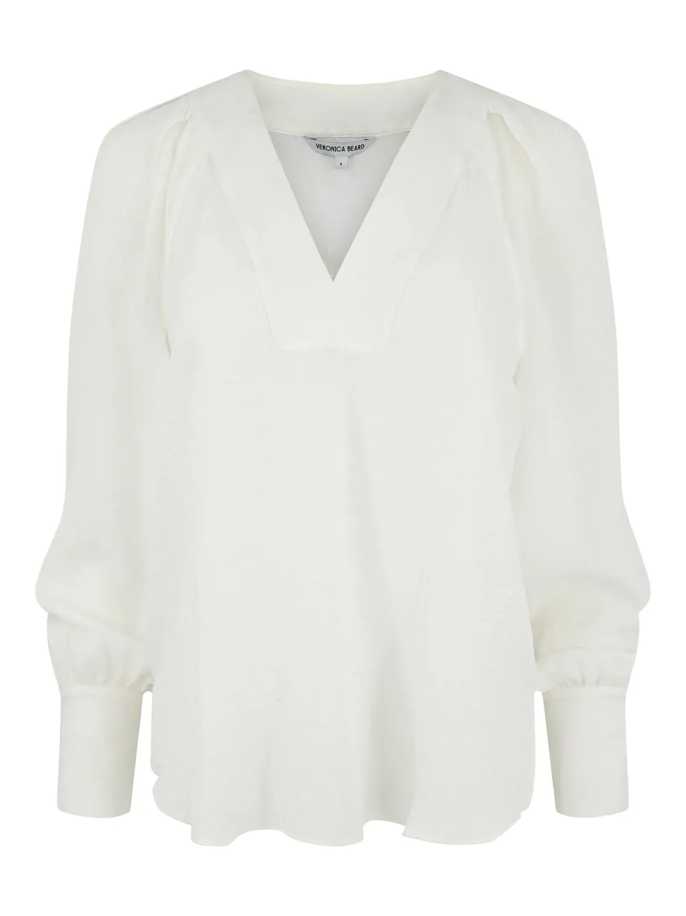 Veronica Beard Osler Top in Off-White