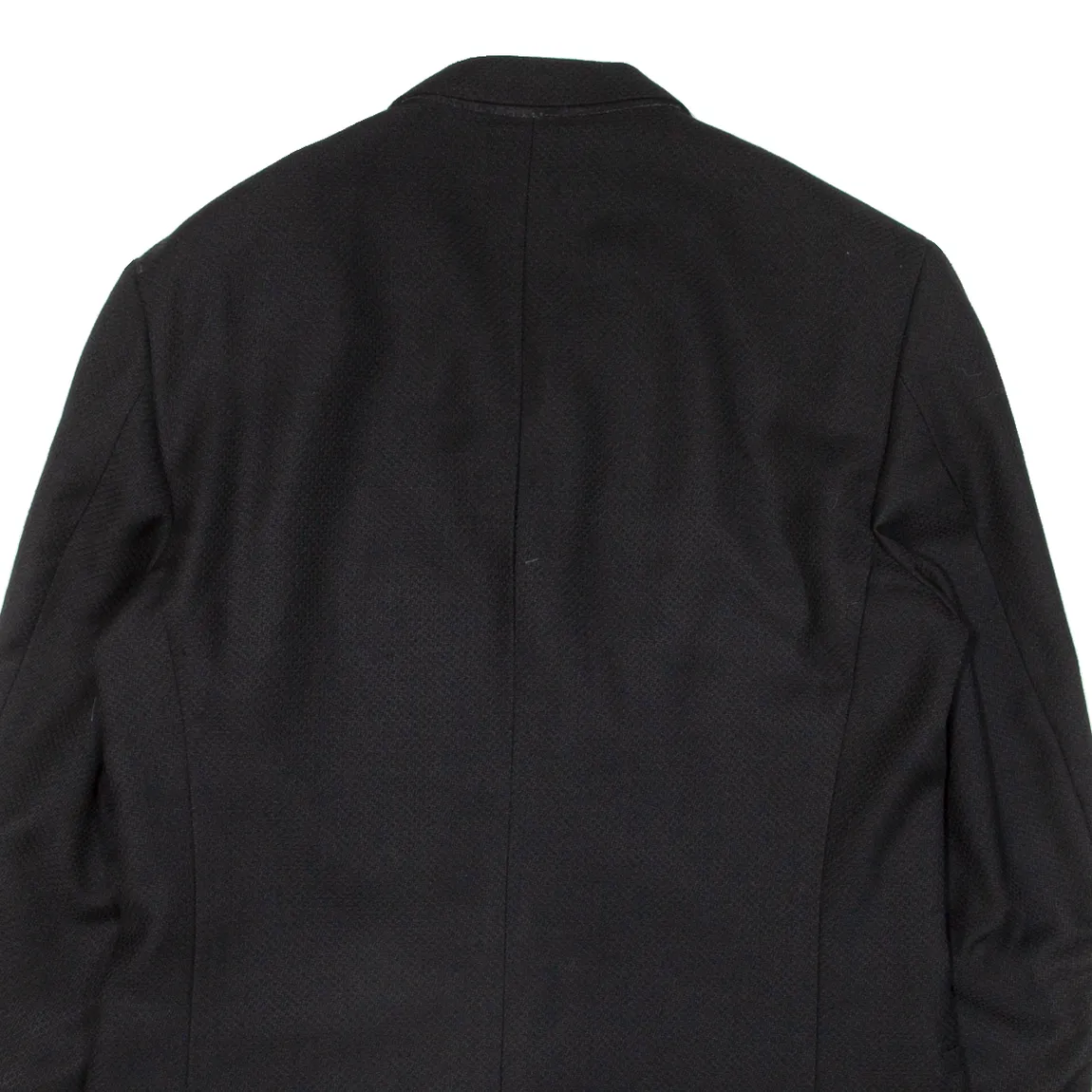 VERSACE Mens Blazer Jacket Black Knit Wool L