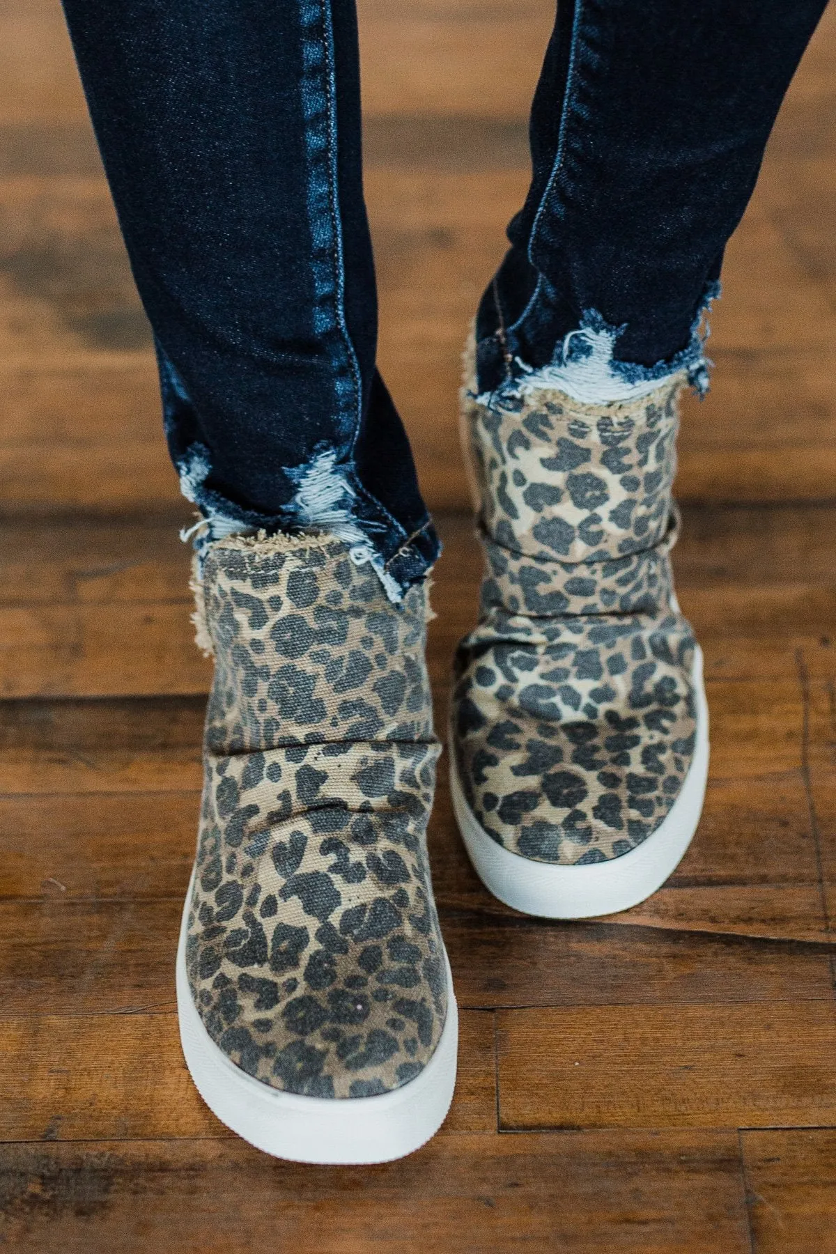 Very G Josie High Top Sneakers- Leopard