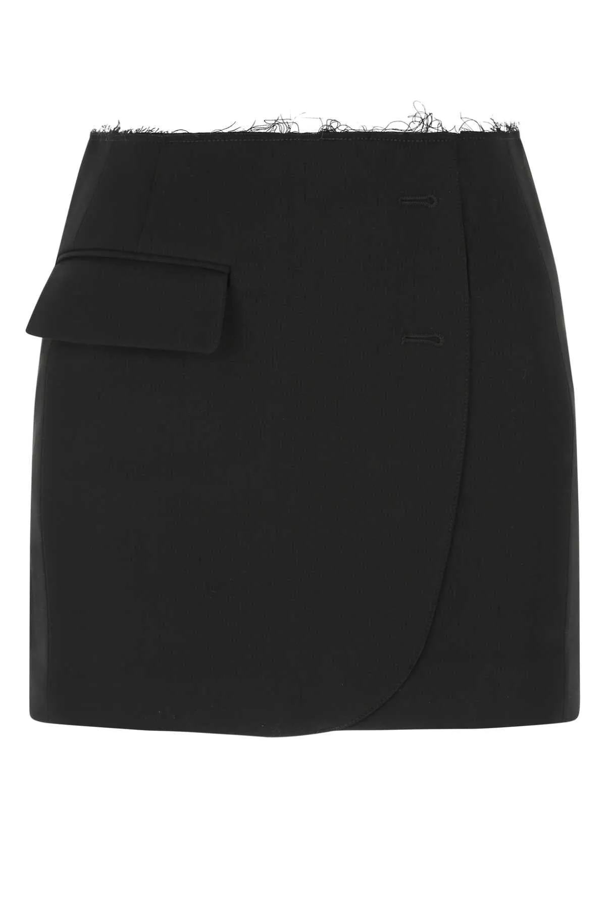 Vetements Frayed Edge Mini Skirt