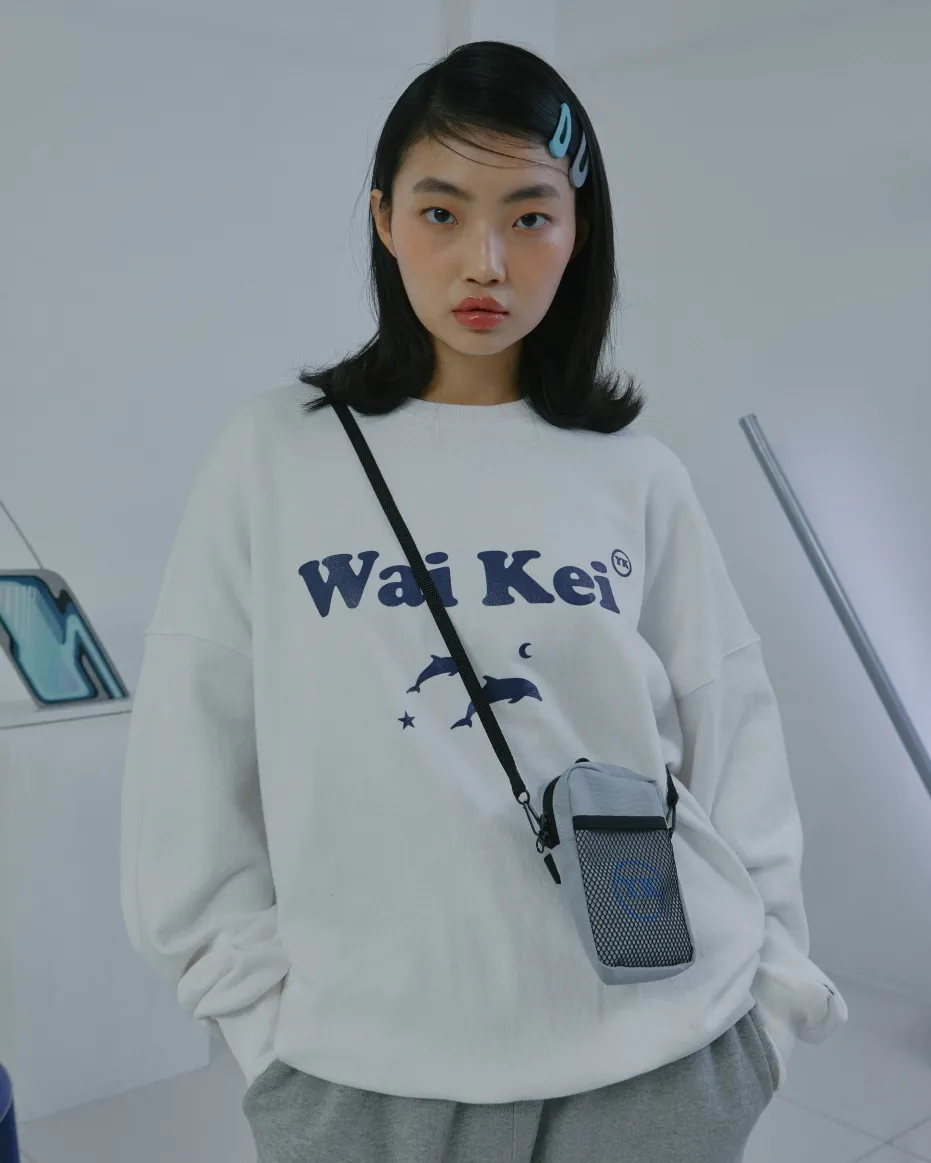 Wai Kei  |Unisex Street Style U-Neck Long Sleeves Plain Cotton Medium