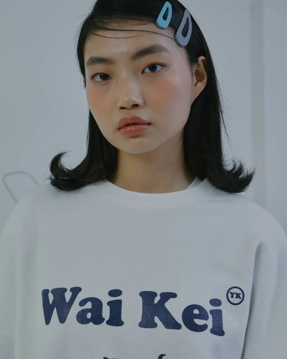 Wai Kei  |Unisex Street Style U-Neck Long Sleeves Plain Cotton Medium