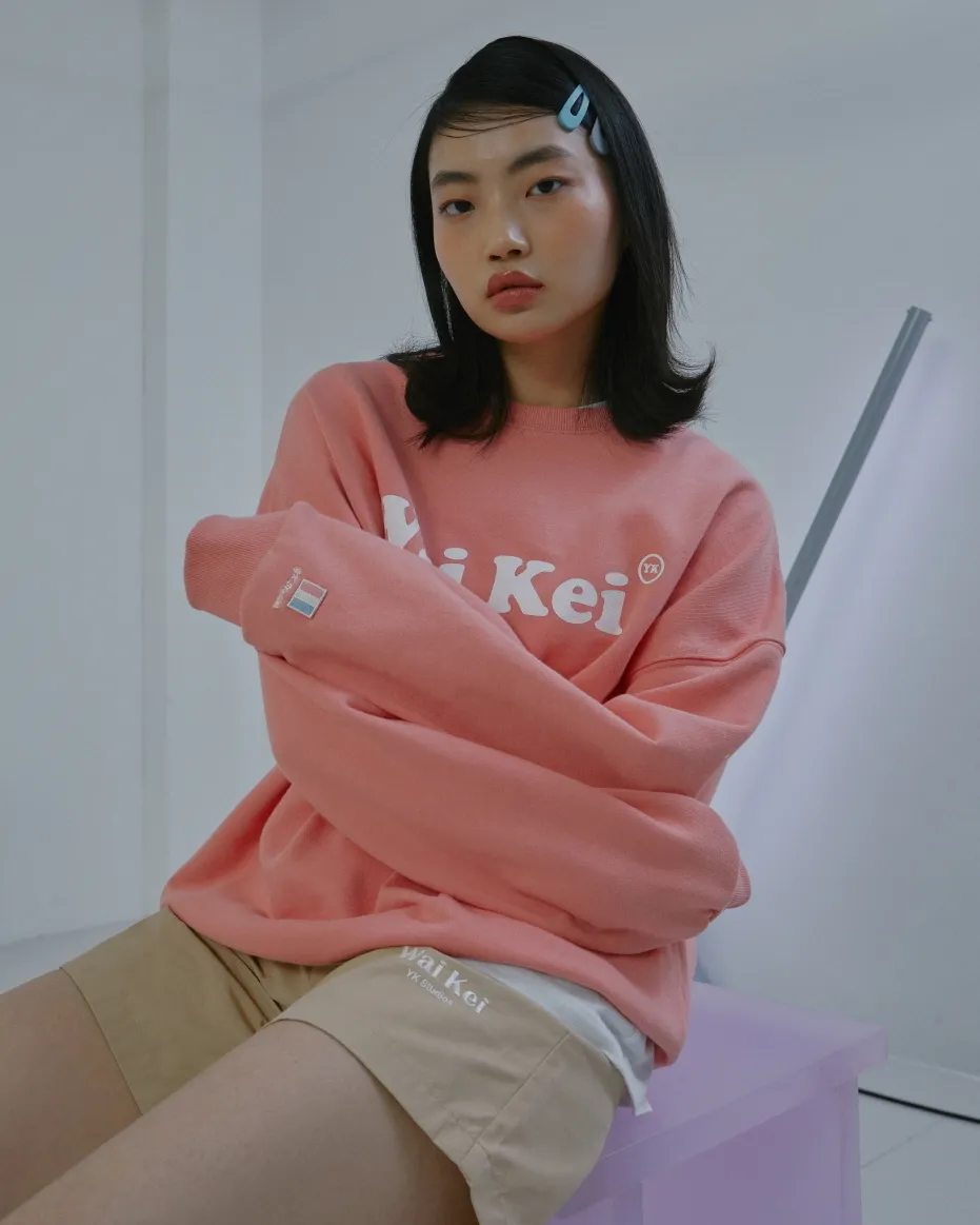 Wai Kei  |Unisex Street Style U-Neck Long Sleeves Plain Cotton Medium