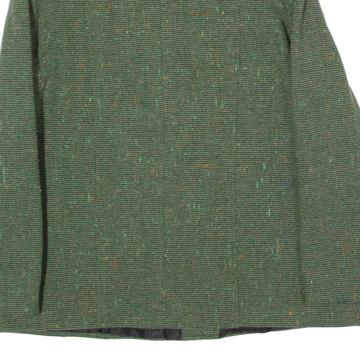 Womens Blazer Jacket Green Tweed 90s M