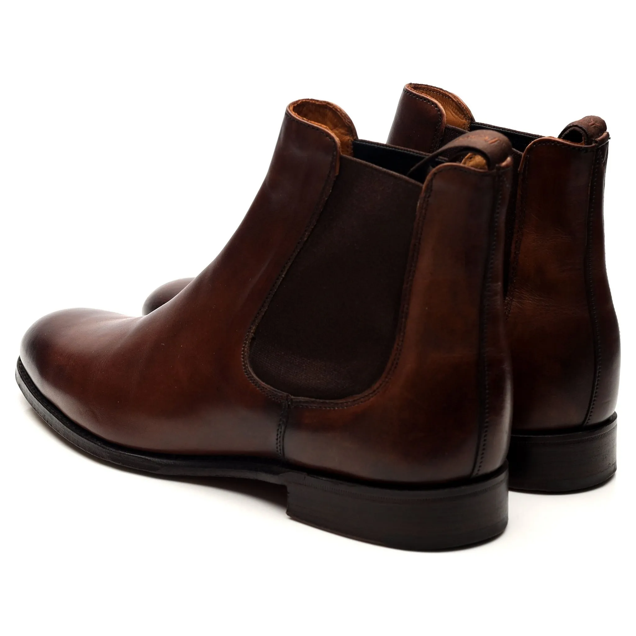 Women's 'Clara' Brown Leather Chelsea Boots UK 5.5 D