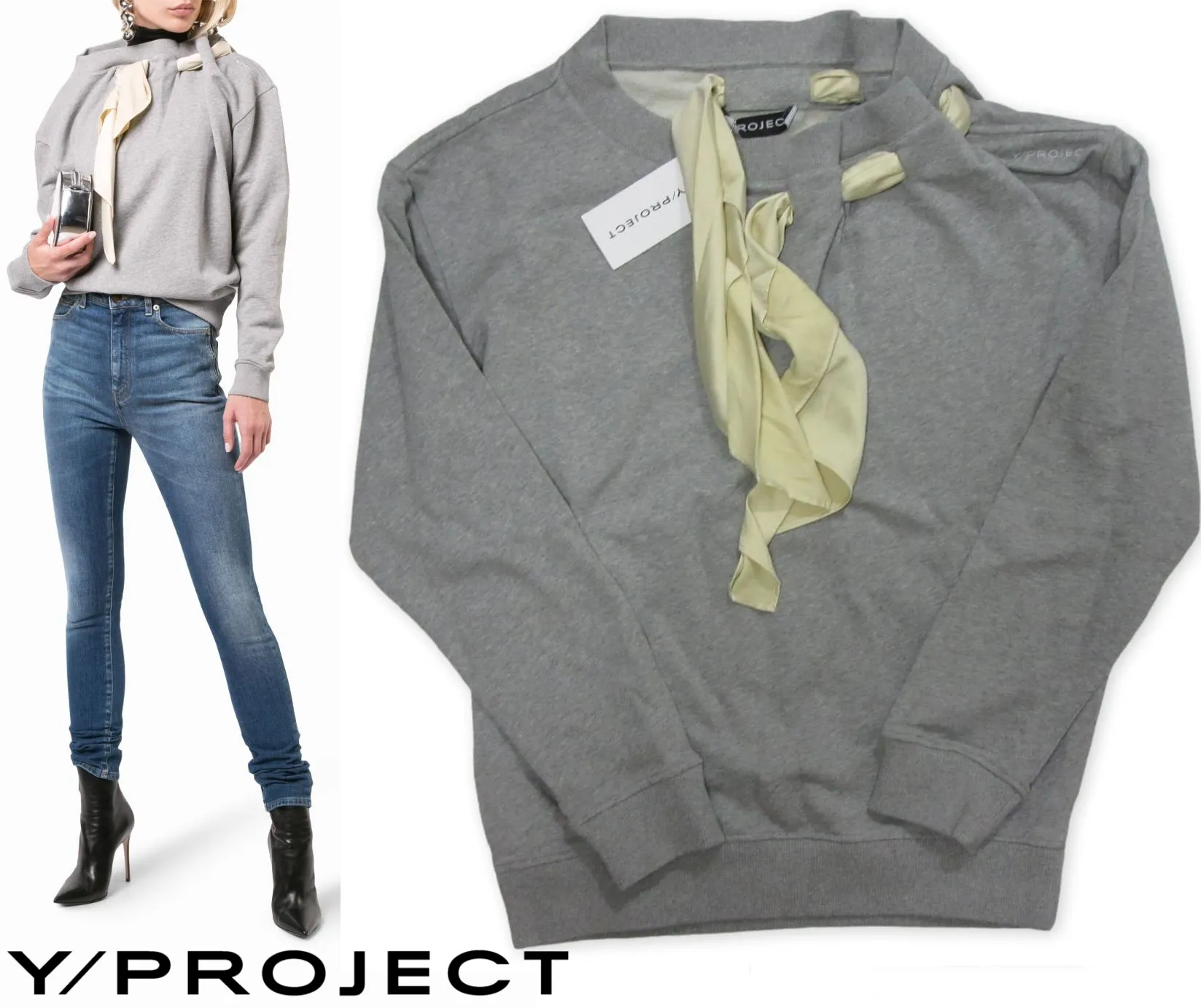 Y PROJECT  |Cotton Oversized Hoodies & Sweatshirts